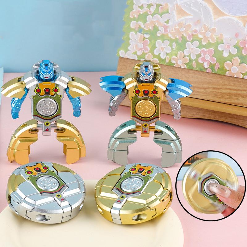 

Fingertip Gyro Morphing Robot Mechanical Decompression Spinner Finger Gyro Fidget Toy Kids Adults Stress Relief Anti-Anxiety Toy