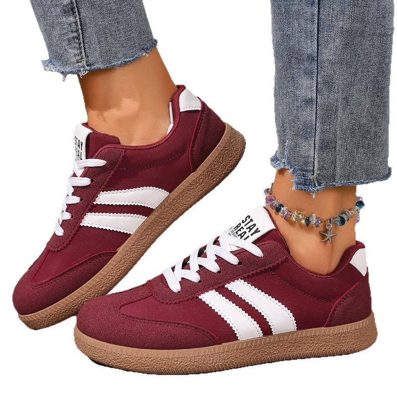 Übergrößen Flache Schuhe für Damen, Neuer Frühling/Herbst Stil, Modische und Lässige Sportschuhe