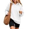 Damen Kapuzenpullover Sweatshirt mit Tasche Langarm Lässig Bequem