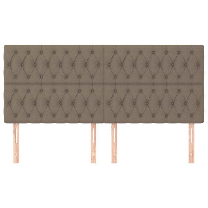 Tête de lit - Maison Exclusive - Taupe - 200 x 7 x 118/128 cm - Hauteur réglable