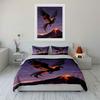 Fiery phoenix above volcano. Bedding sets Duvet cover sets Duvet covers Pillowcases(1 * Duvet Cover 2 * Pillowcases without duvet insert)