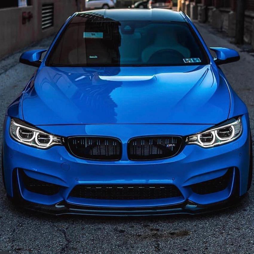 Front Bumper Splitter Lip Spoiler For Bmw F80 F82 F83 M3 M4 V Style 2015-2020 Car Diffuser Bodykits Cover Guard Protector Kits