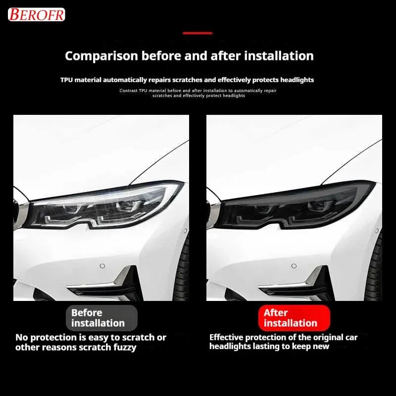 TPU Paint Protection Film For BYD Sealion 7 EV 2024 2025 Car Front Headlight Film Anti-scratch Protective