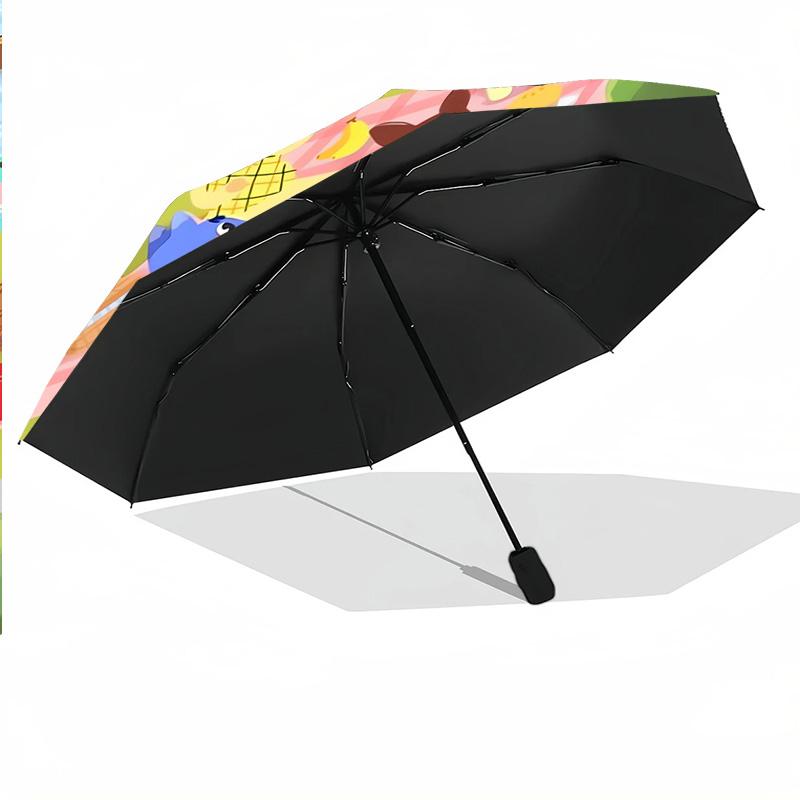 Animal Crossing Windproof Auto 8 Rib Folding Umbrella Portable Outdoor Parasol