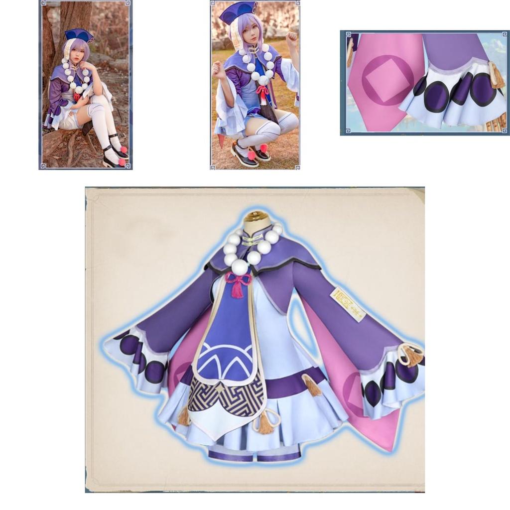 Halloween Genshin Impact Qiqi Cosplay Costume Accessories