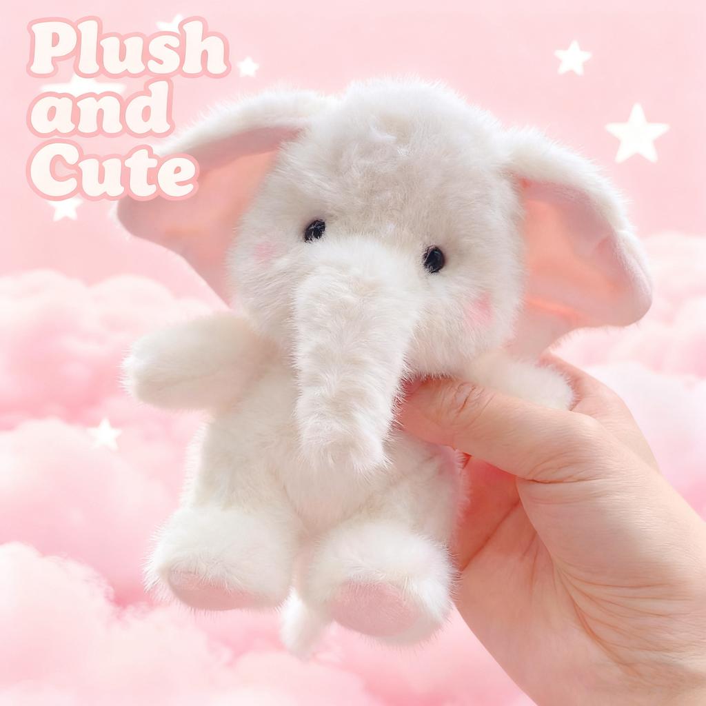 Mini Plush Elephant Stuffed Animals Elephant Party Favors Bulk Toys DIY Plush Keychain Stuffed Animal for Kids Party Favor