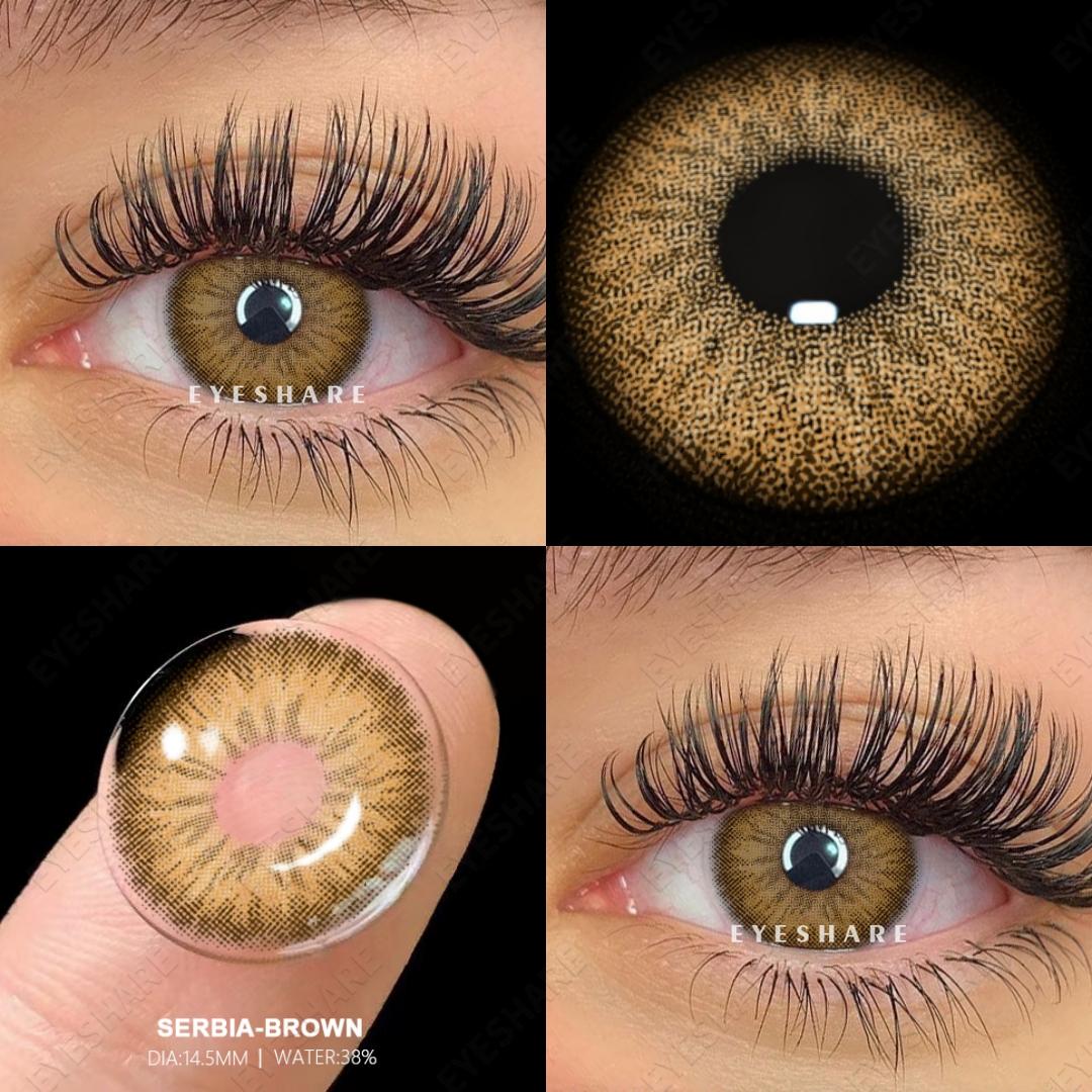 

EYESHARE 1 пара/2 шт. Натуральные цветные контактные линзы Синие контактные линзы для глаз Серые зрачки Коричневые линзы Зеленые контактные линзы Годовые цветные линзы