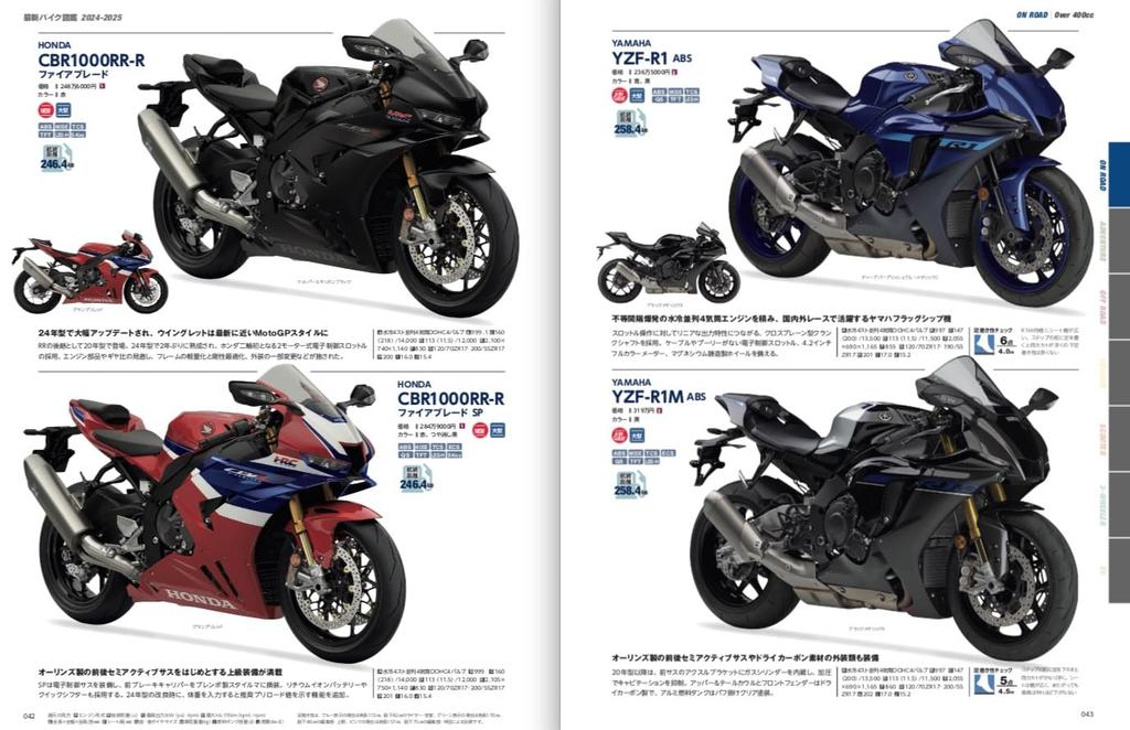 Latest Motorcycle Encyclopedia Media Mook 2024-2025 (Yaesu 871)