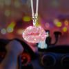 Bling Lip Diamond Crystal Rear View Mirror Charm Car Interior Decoration Pendant Fashionable Rear Mirror Charm for Women