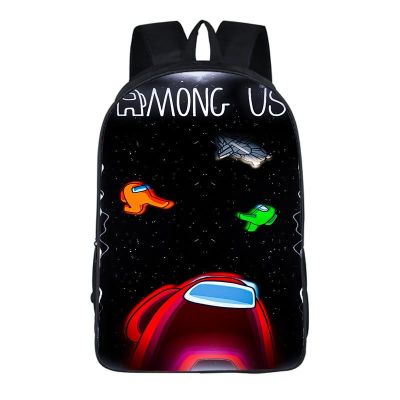Among Us Game Merchandise Children'S Backpack Oxford Cloth Large Capacity School Bag Backpack