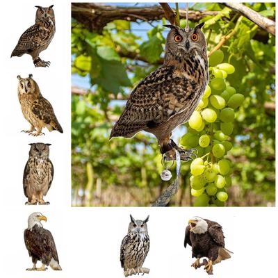Waterproof Fake Bird Scare Device With Bells Bird Repeller Bird Repel Owl Scarecrow  Balcony