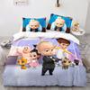 Housse de couette taie d'oreiller dessin animé Boss Baby Ensemble de literie Décoration chambre adulte garçon fille Taille enfant simple double