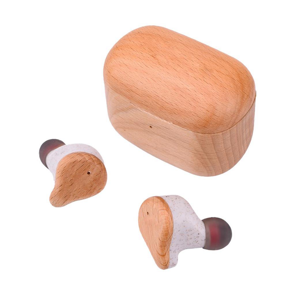 Prixton In-Ear-Kopfhörer aus Buchenholz