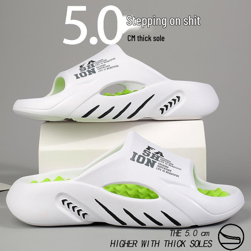 Two-Color Non-Slip Flip-Flops: Trendy Plus Size Beach Slippers for Men & Women