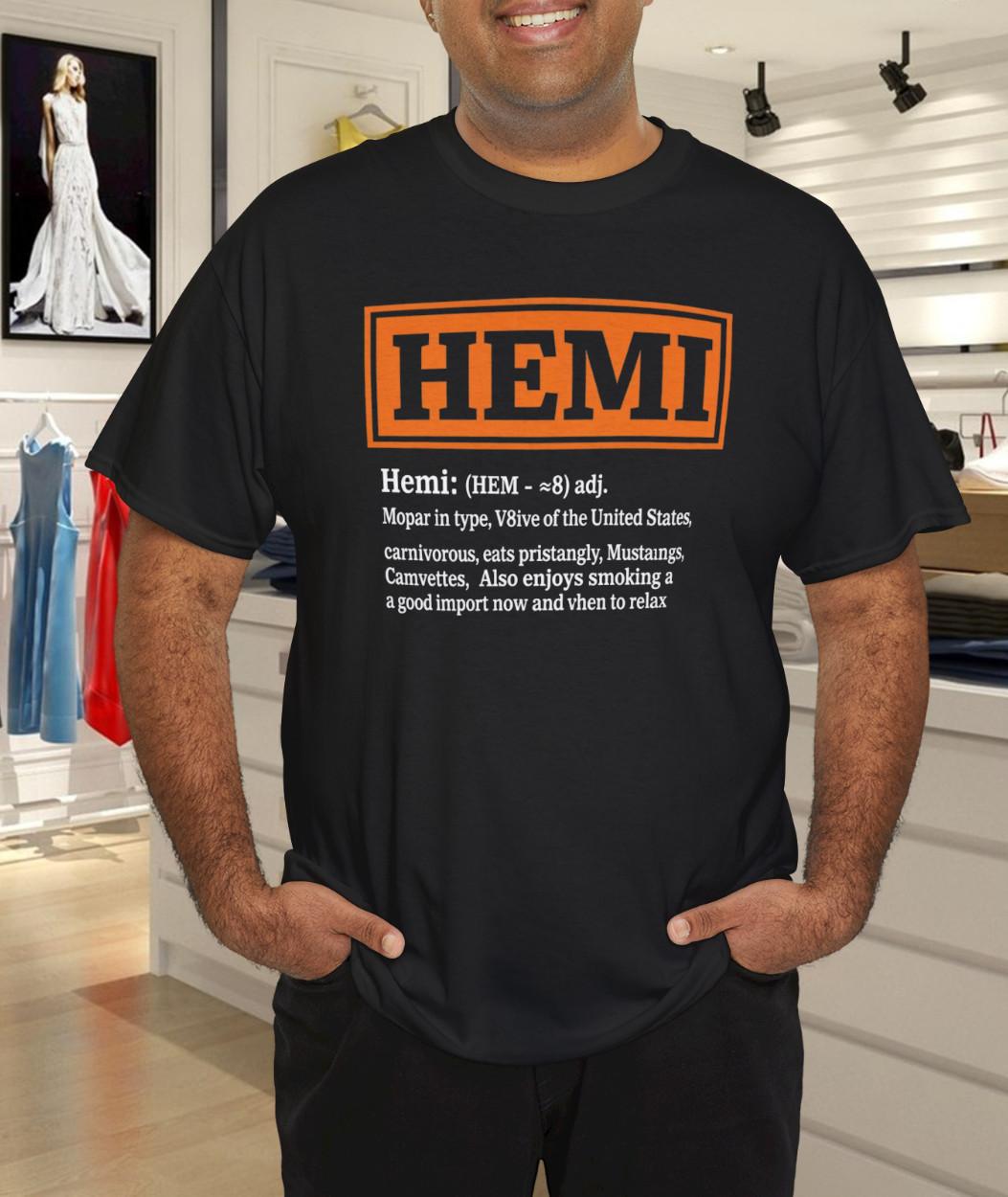 HEMI Mopar Engine T-Shirt Mens Womens Tees Top S