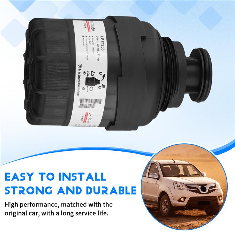 LF17356 Oil Filter For Cummins 5266016 ISF 2.8L For Foton Tunland 4X4 QSF 2.8L Engine Fuel Water Separation Filter