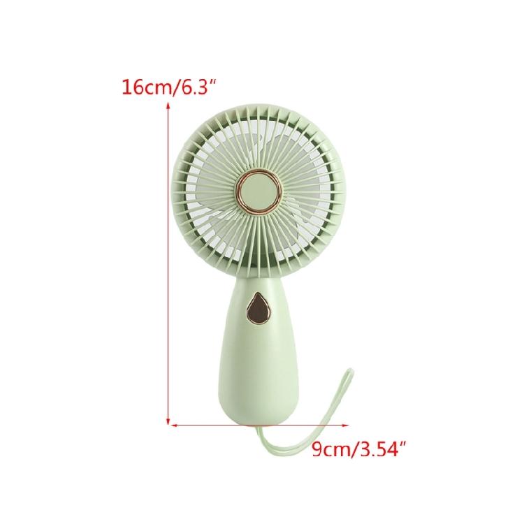 Rechargeable Battery Cooling Fan with Base USB Fan Pocket Fan Handheld Fan