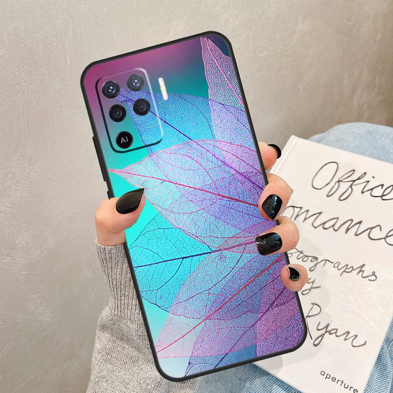 

Colorful Leaves Case For Oppo A5 Pro A15 A17 A57 A77 A94 A74 A54 A16 A76 A96 A40 A60 A80 A18 A38 A58 A78 A98 OPPO A57 5G