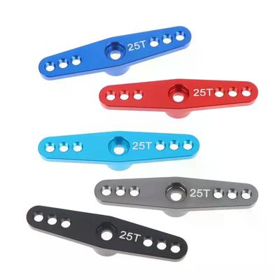 Aluminum Alloy RC Servo Arm 25T Steering Servo Dual Arm For RC Car Crawler Large Torque Digital Coreless Servo Parts