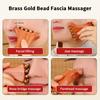 Brass Gold Bead Gua Sha Facial Massage Tool Cheek Lifting Relaxation Lymphatic Drainage Beauty Massager for Trigger Point