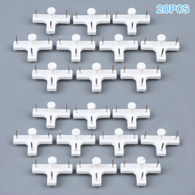 T-Shaped Traceless Nails - Invisible Wall Hooks For Photo Frames, Cards & Clocks | Easy Install, No-Trace Plastic Hooks