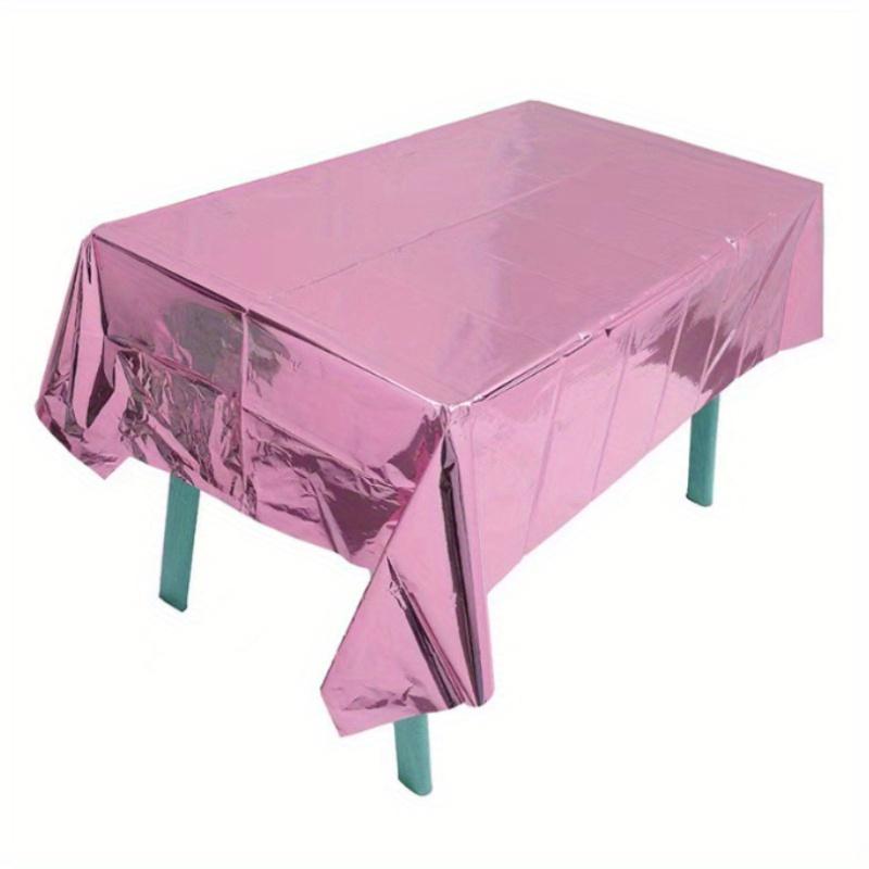 1PC Aluminum Film Birthday Party Tablecloth Disposable Waterproof Scene Props Layout Supplies Tablecloth