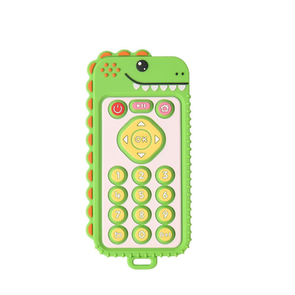 Baby Silikon Einhorn Fernbedienung Beißring Griff Simulation Taste Knabbern Spielzeug Food Grade Silikon Beißring