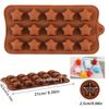 Forma Premium Non-Stick 15-Star Silicone Mold, for Homemade Chocolate, Candies, Jelly or Ice Cubes