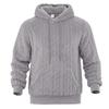 Herren Kapuzenpullover Locker geschnitten mit Taschen, Beidseitig Tragbarer Lässiger Outdoor Warmer Pullover