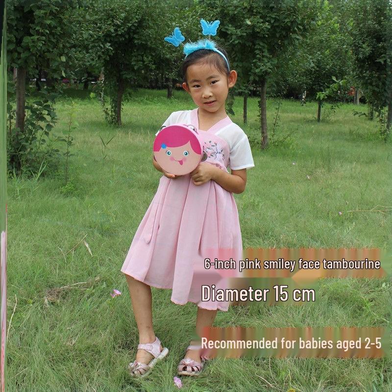 Little Guli Red Performance Tambourine for Drummers and Shaker Players - Available in Small and Large Sizes