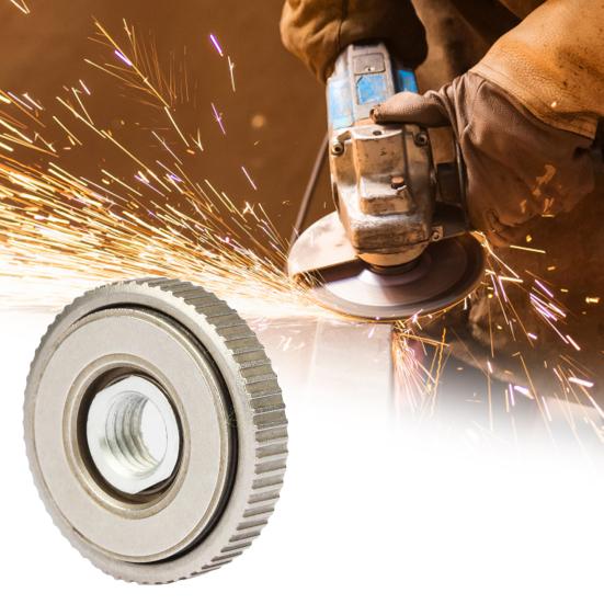 

Зажимной пластинчатый патрон Yousheng M14. Изысканное качество изготовления. Простое управление. Полезная прочная быстрозажимная гайка для угловой шлифовальной машины.