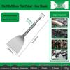 Electric Hammer Drill Bit Set: Square/Round/Hex Shanks, Ultra-Thin Flat/Point Chisel, Shovel, Slotted Wall-Cutting Chisel Head.