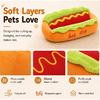Hot Dog Pet Bed For Dachshund Cat Plush Removable Washable Pet Beds Soft Corduroy Non-Slip Bottom Pet Bed For Puppies Small Pets