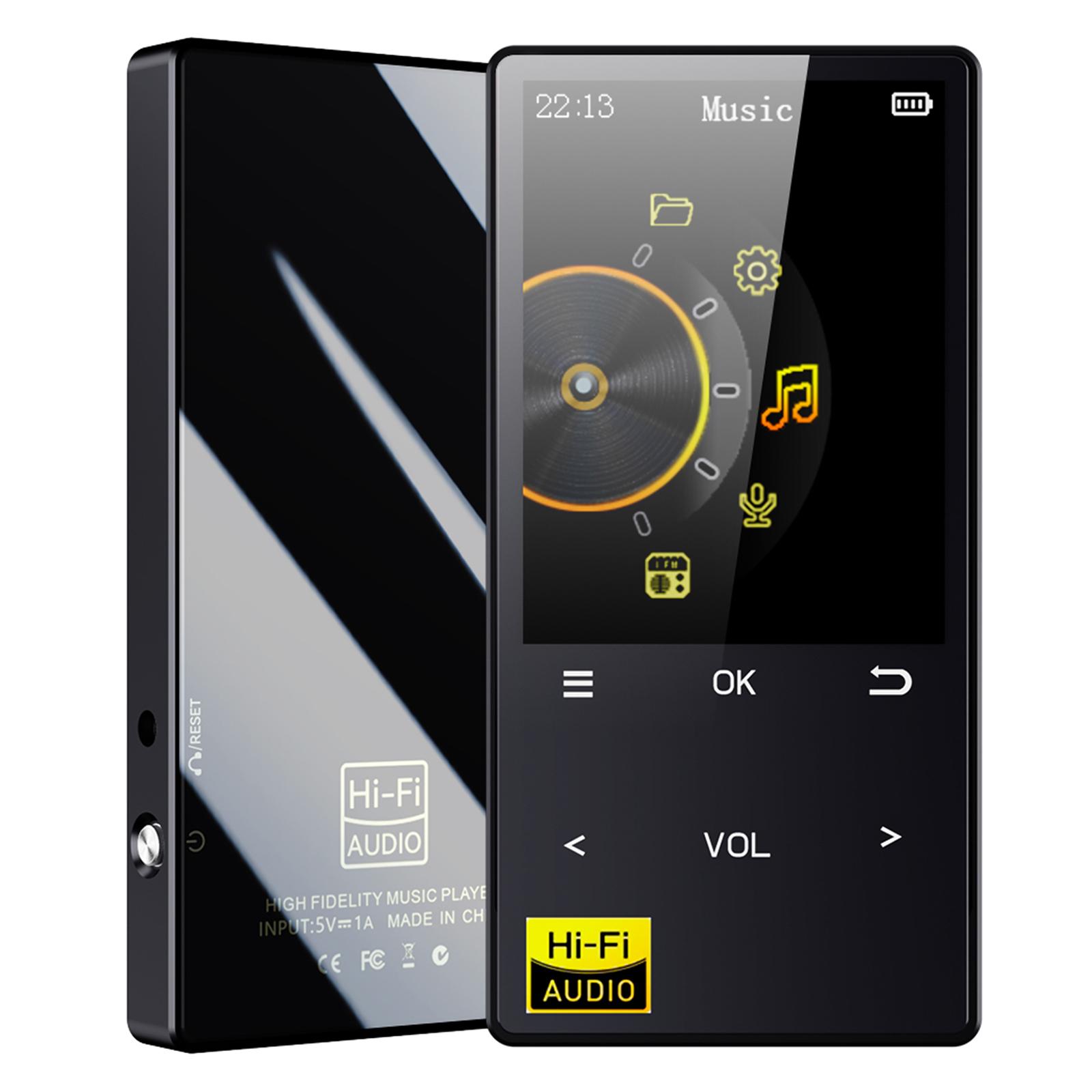 

MP3 Player Built-in Speaker Digital HiFi MP3 Player E-Book Digital Music Audio Player Voice Recorder Mini Design Ideal for Sport