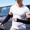 1 Paio Guanti da Braccio Aderenti Snellenti Monocolore Protezione Solare Anti-UV Maniche Copri Maniche Fornitura per Ciclismo