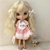 For Blythe Doll Winter Flower Coat Outfit Clothing Princess Dress Skirt Lace Maid Fastfood M Clothes OB24 OB22 1/6 Accessories