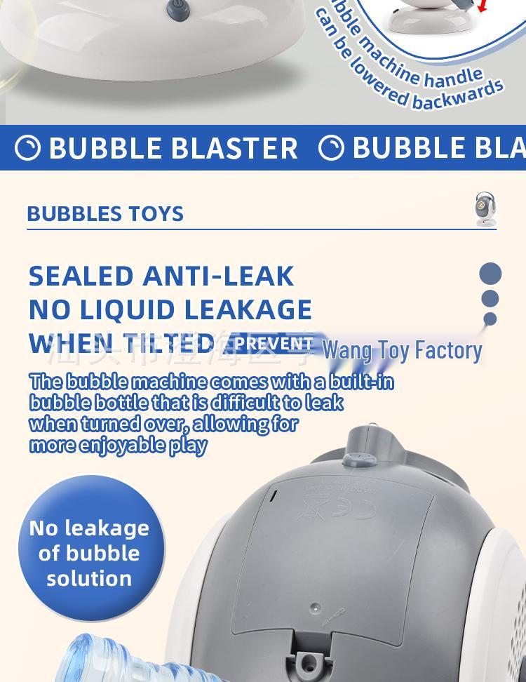 360° Automatic Bubble Machine: Wedding, Party & Kids' Summer Fun Toy