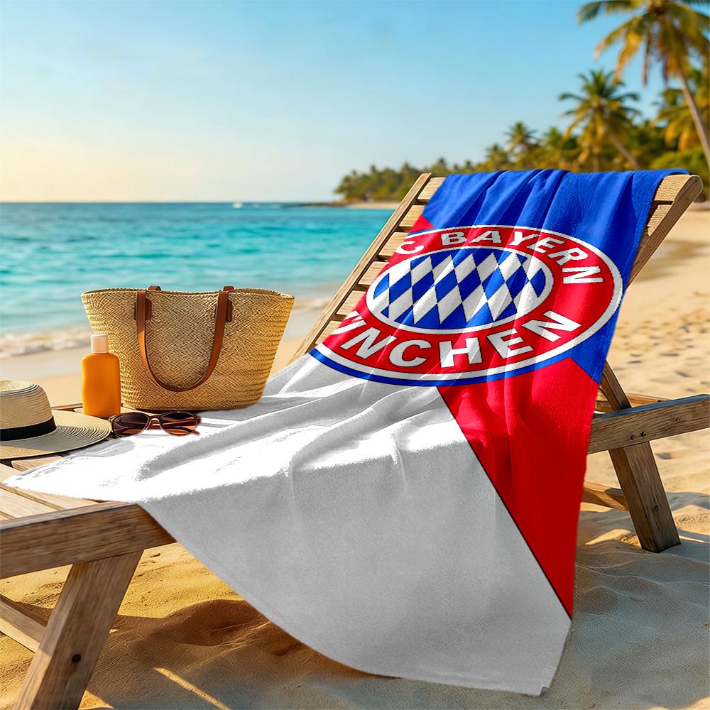 Bayern Munich Beach Towel Super Soft & Absorbent Comfortable Lightweight Perfect for Traveling Yoga Camping and Swimming