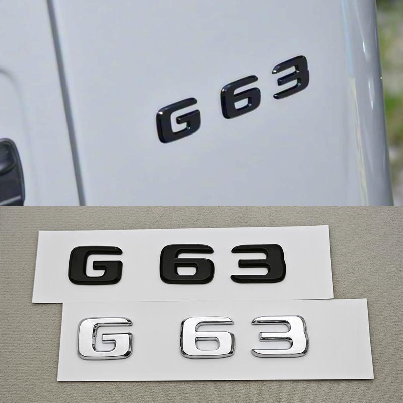 IXEA6 3D ABS Car Letters Logo G55 G63 G65 Sticker Rear Trunk Badge Emblem Decals For Mercedes Benz AMG G55 G63 W463 Auto Accessories