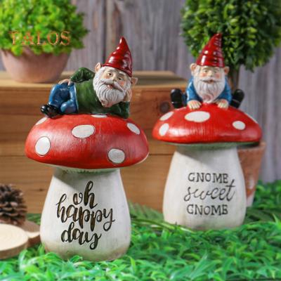 Gnome Statue Anti-crack Decoration Collectible Delicate Outdoor Landscape Dwarf Figurine Yard Decoration