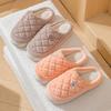 Cotton Slippers Home Autumn and Winter Warm Cotton Shoes 2025 New Thickened Velvet Non-slip Cotton Drag Couple Hair Slippers