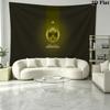 Borussia Dortmund Logo Tapestry Background Cloth Fashion Print Background Cloth Work Of Art Wall Covering Decoration