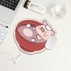 Creative Pink LuLu Pig Laptop Mouse Pad - Irregular, Non-slip, Wear-resistant, Easy-to-clean, Small Office Desk Mat