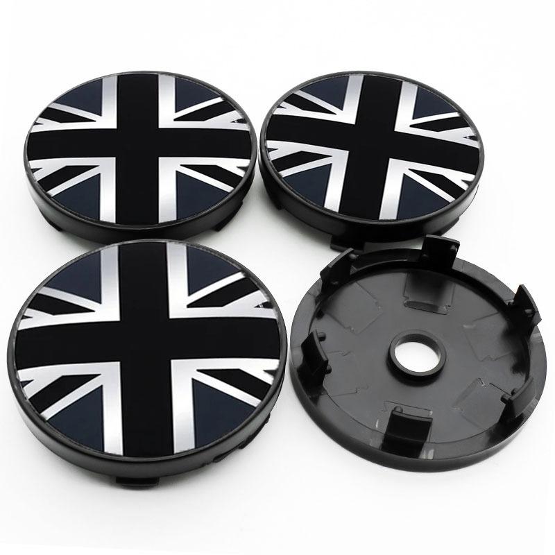 4PCS 56mm 60mm Unversal Union Jack Badge Car Wheel Center Hub Caps Covers For MINI Cooper F56 F53 F54 R50 R52 R56 R57 R58