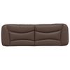 Vidaxl Headboard Pillow, Brown, 160 Cm, Faux Leather