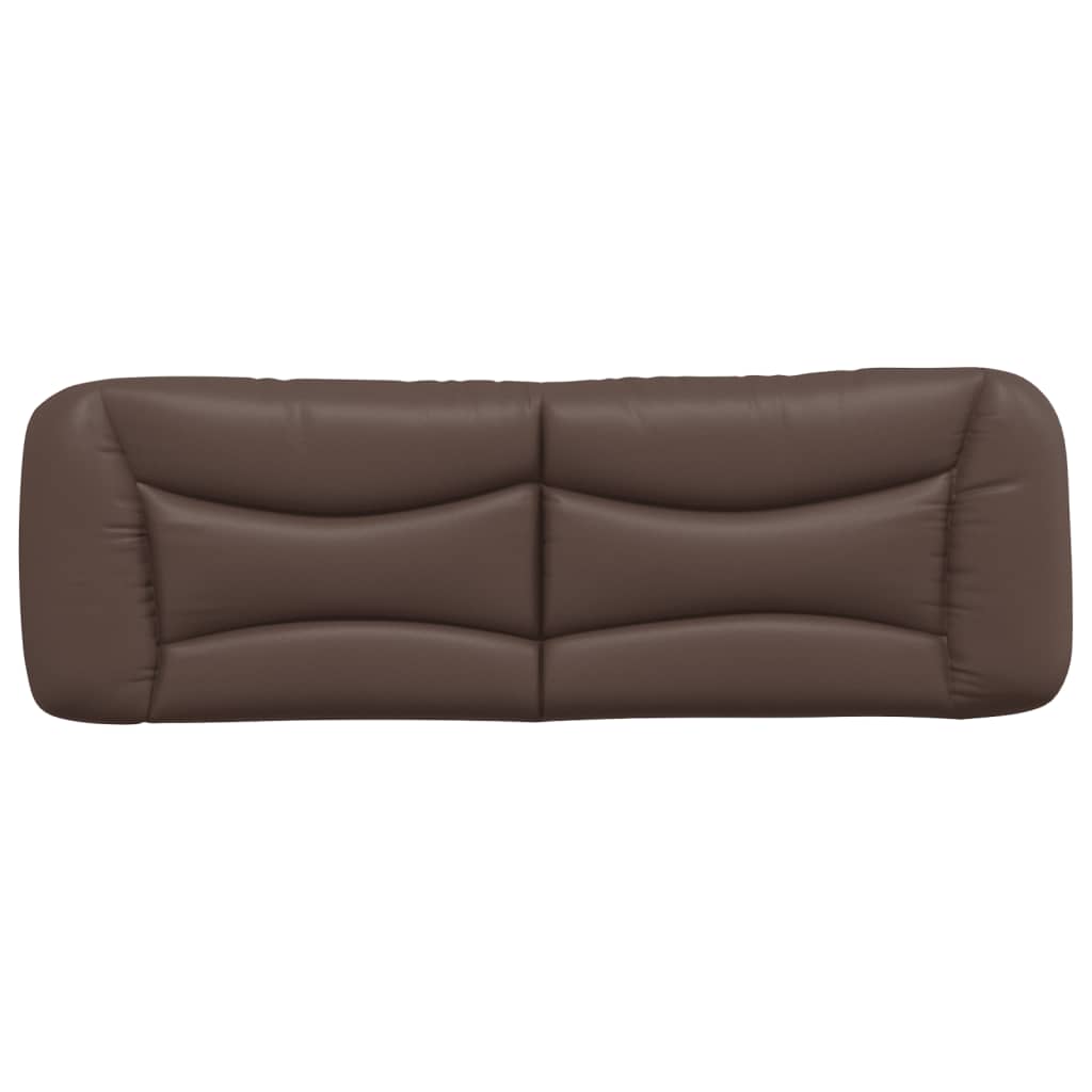 Vidaxl Headboard Pillow, Brown, 160 Cm, Faux Leather