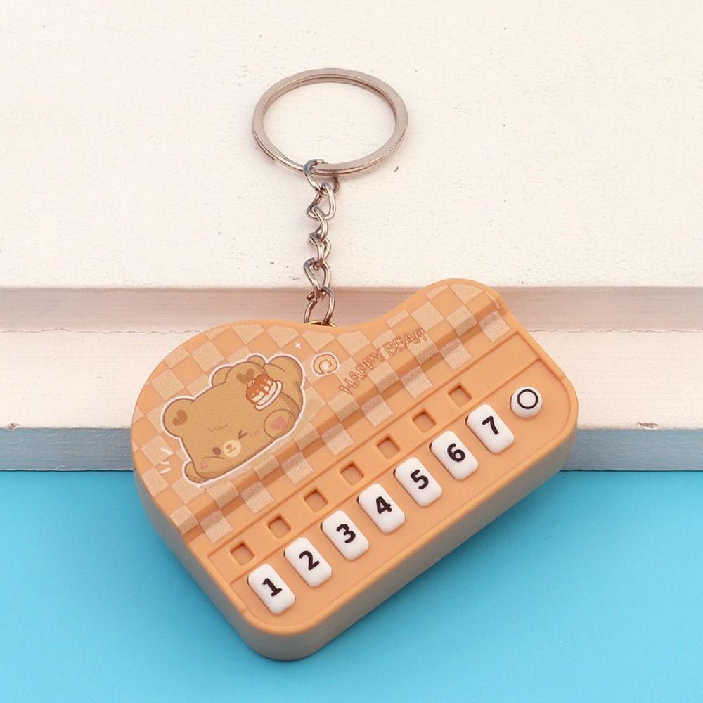 Animal Electronic Keyboard Keychain Portable Piano Key Chain  Leisure Entertainment