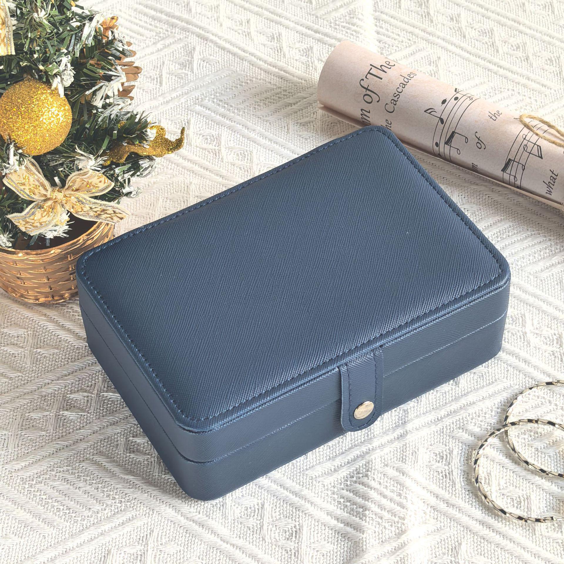 

Водонепроницаемая двухслойная портативная шкатулка для хранения ювелирных изделий 16*11*5.5cm