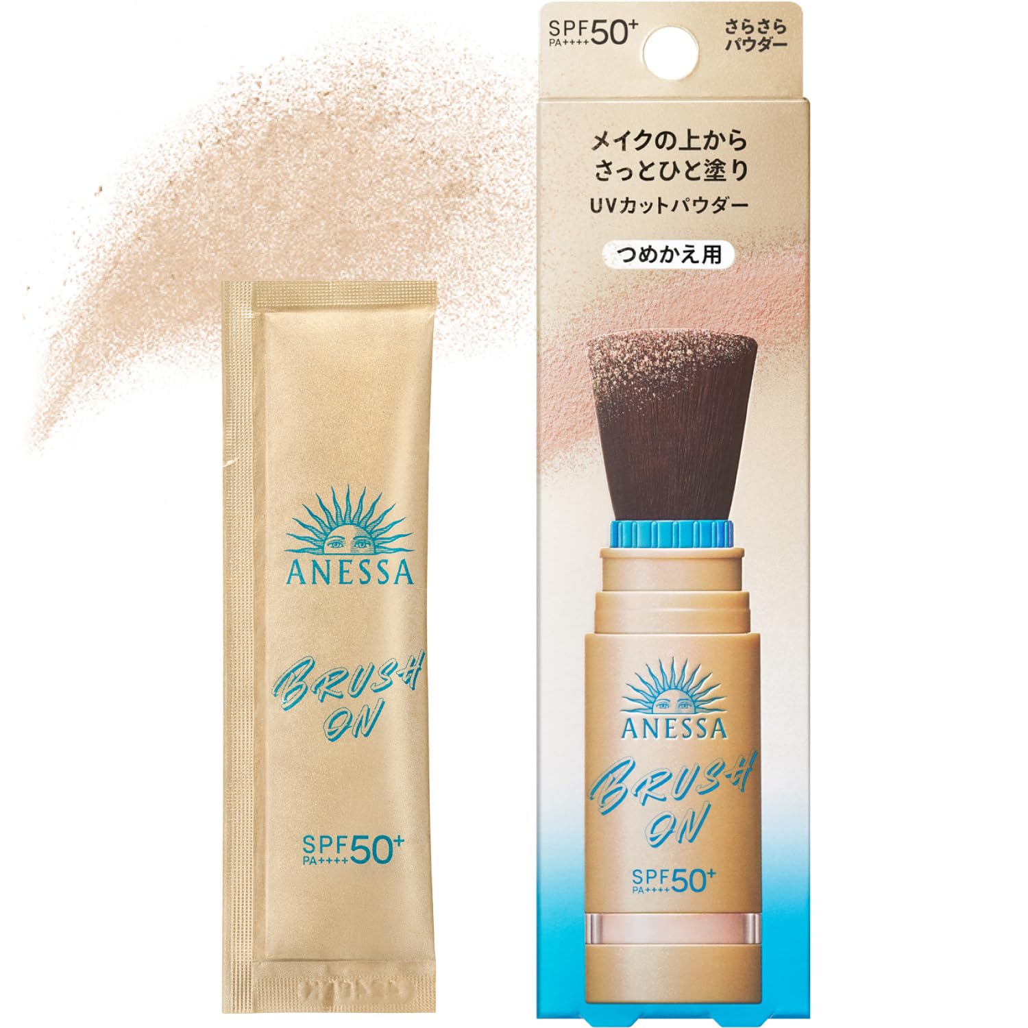 ANESSA Perfect UV Powder 3g Face Powder Loose Powder Type Subtle Fruity Floral Scent UV Shine Pore Natural Finish Blush-On (Refill) SPF50+ PA++++