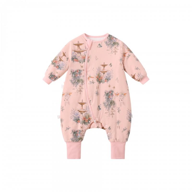 Baby Sleep Sack With Split Legs Dual Zippers Pure Cotton Silk Lined Toddler Wearable Sleeping Bag 1-3 Years